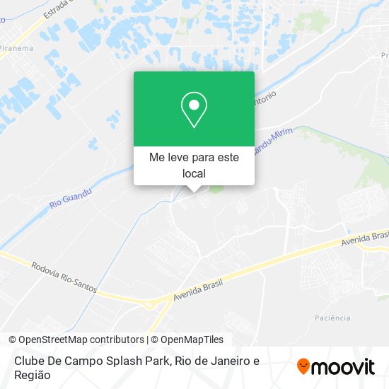 Clube De Campo Splash Park mapa