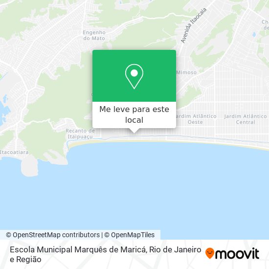 Escola Municipal Marquês de Maricá mapa