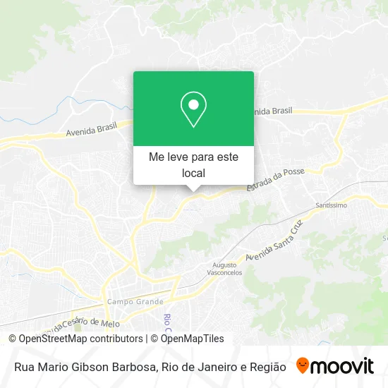 Rua Mario Gibson Barbosa mapa