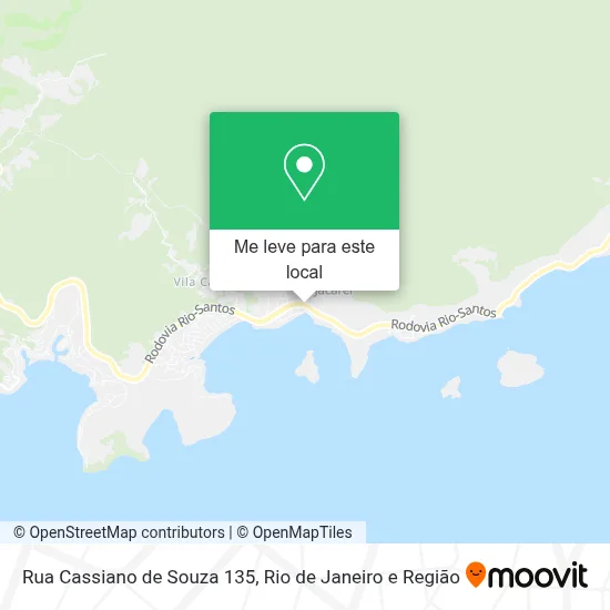 Rua Cassiano de Souza 135 mapa