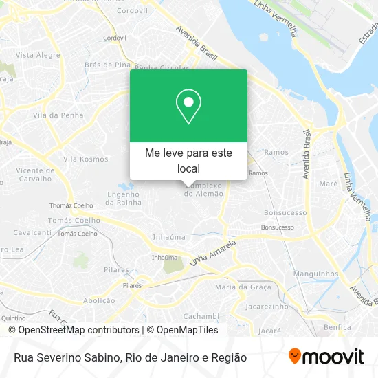 Rua Severino Sabino mapa