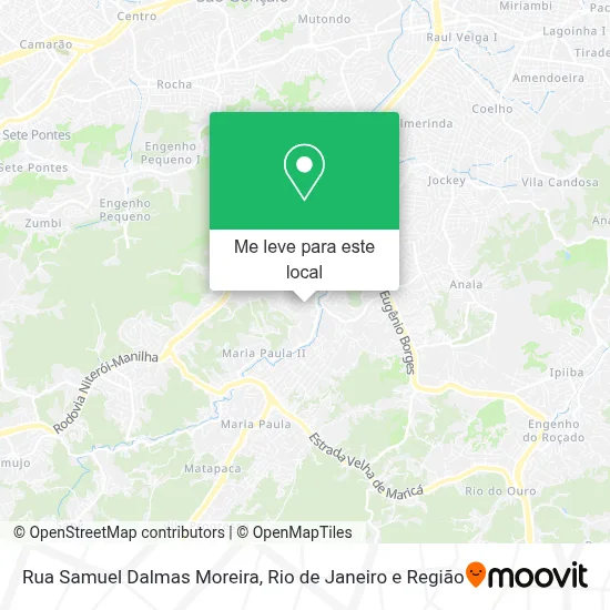 Rua Samuel Dalmas Moreira mapa
