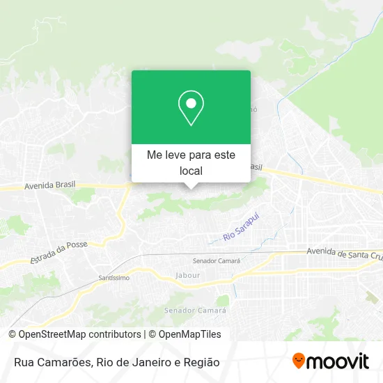 Rua Camarões mapa