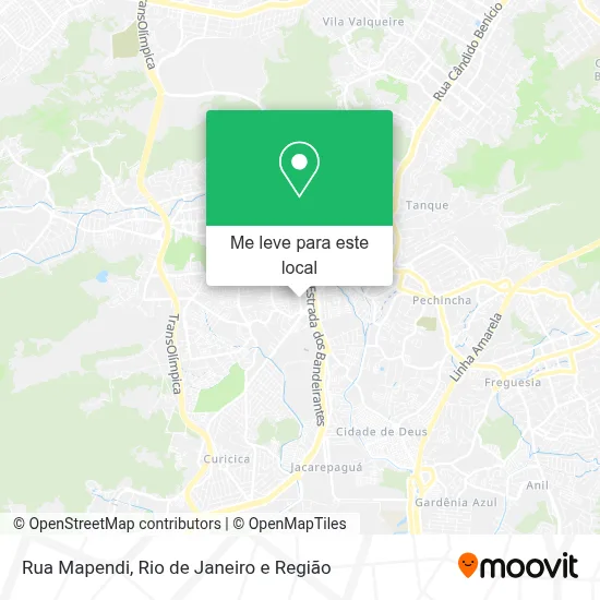 Rua Mapendi mapa