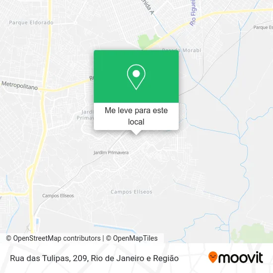 Rua das Tulipas, 209 mapa