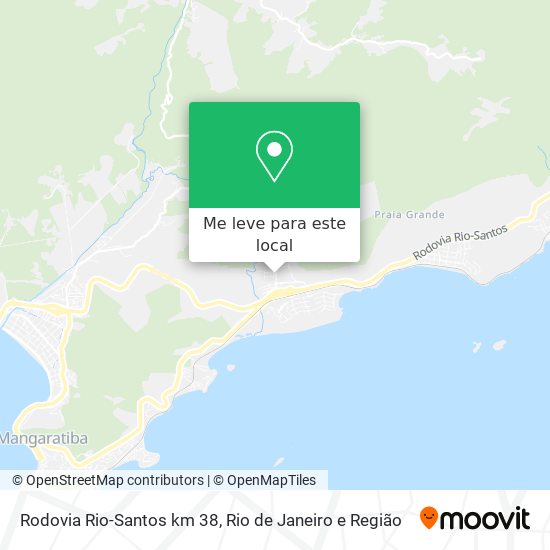 Rodovia Rio-Santos km 38 mapa