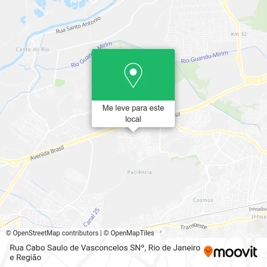 Rua Cabo Saulo de Vasconcelos SNº mapa