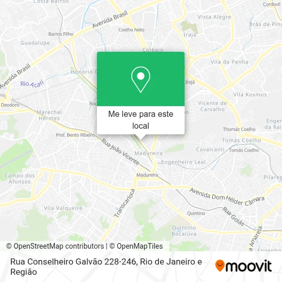 Rua Conselheiro Galvão 228-246 mapa