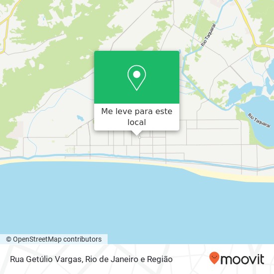 Rua Getúlio Vargas mapa