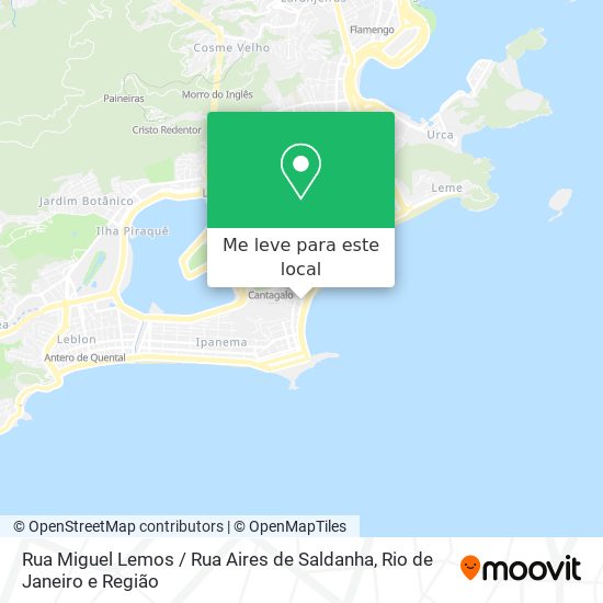 Rua Miguel Lemos / Rua Aires de Saldanha mapa