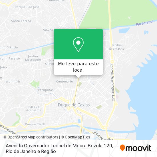 Avenida Governador Leonel de Moura Brizola 120 mapa