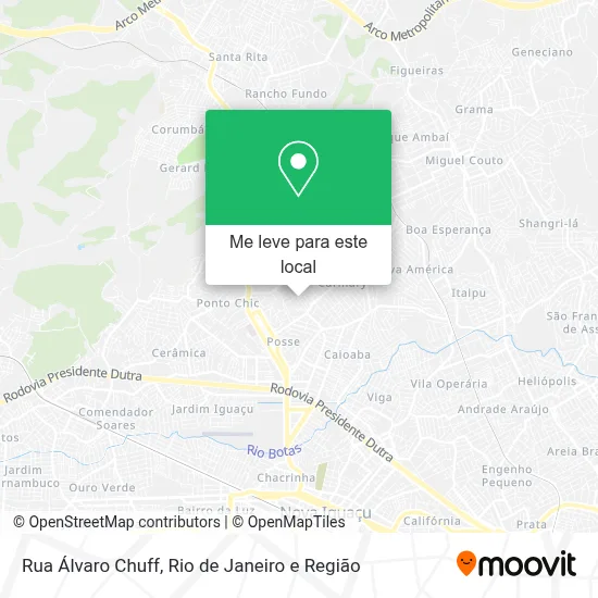 Rua Álvaro Chuff mapa