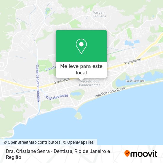 Dra. Cristiane Senra - Dentista mapa