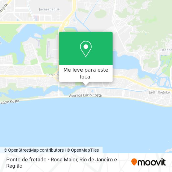 Ponto de fretado - Rosa Maior mapa