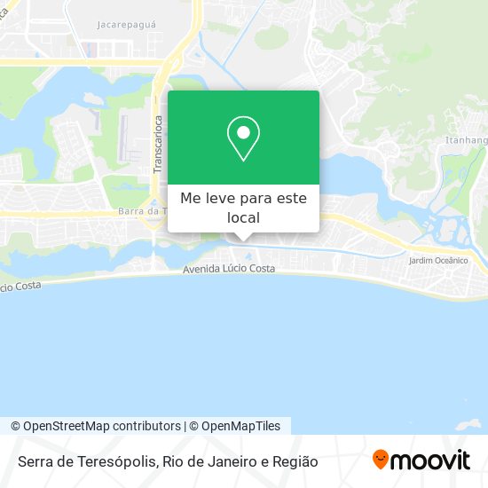 Serra de Teresópolis mapa
