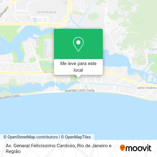 Av. General Felicíssimo Cardoso mapa