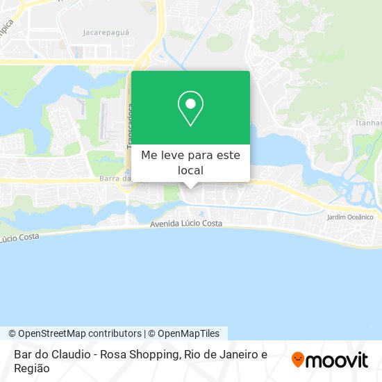 Bar do Claudio - Rosa Shopping mapa