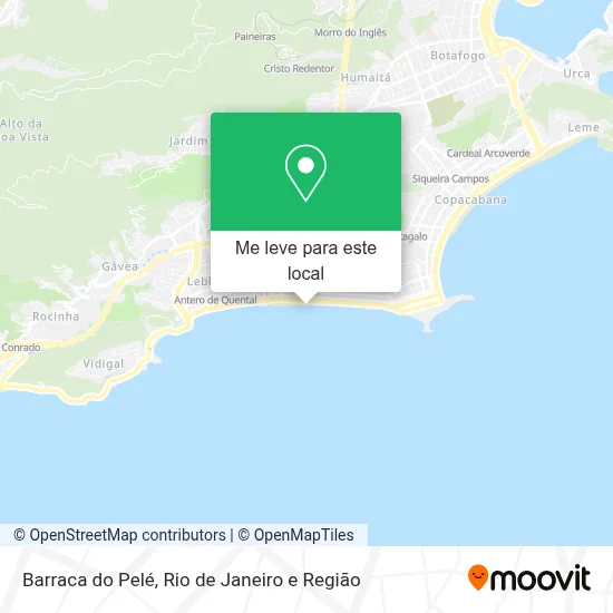 Barraca do Pelé mapa