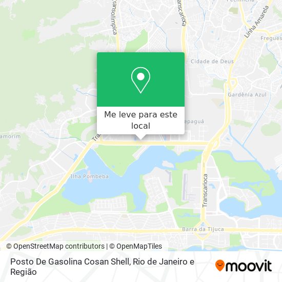 Posto De Gasolina Cosan Shell mapa