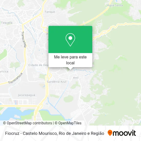 Fiocruz - Castelo Mourisco mapa