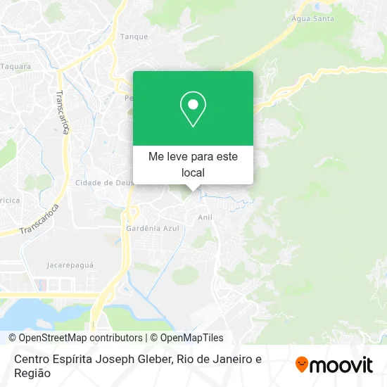Centro Espírita Joseph Gleber mapa