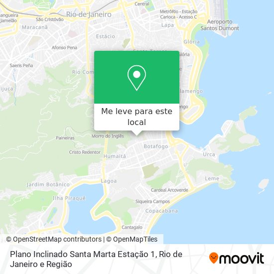 Plano Inclinado Santa Marta Estação 1 mapa