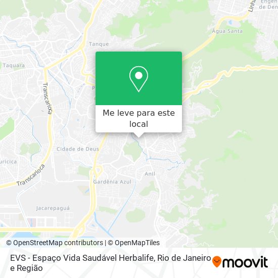 EVS - Espaço Vida Saudável Herbalife mapa