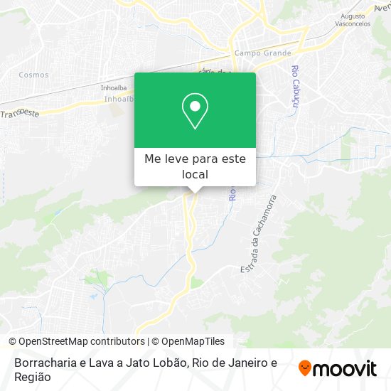 Borracharia e Lava a Jato Lobão mapa