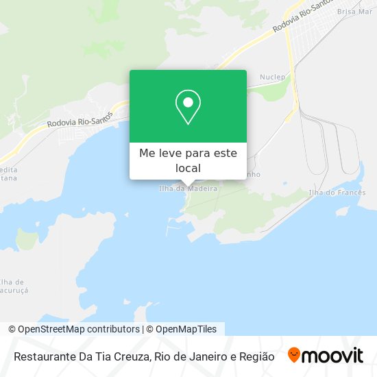Restaurante Da Tia Creuza mapa