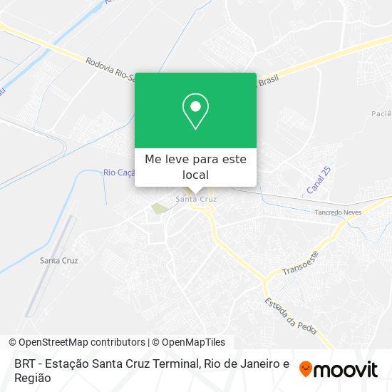 BRT - Estação Santa Cruz Terminal mapa
