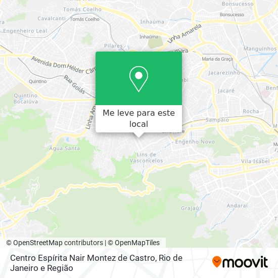 Centro Espírita Nair Montez de Castro mapa