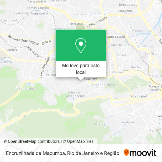 Encruzilhada da Macumba mapa