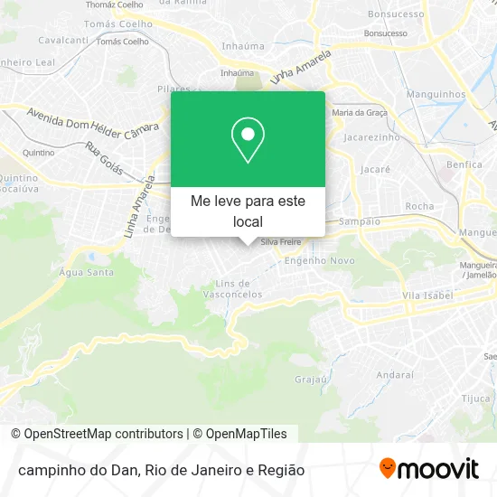 campinho do Dan mapa