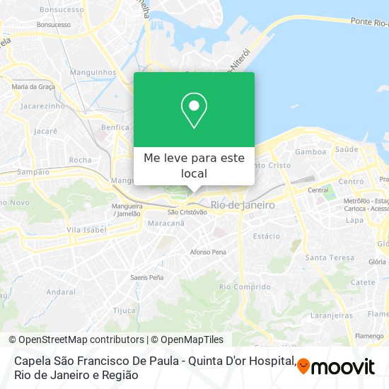 Capela São Francisco De Paula - Quinta D'or Hospital mapa