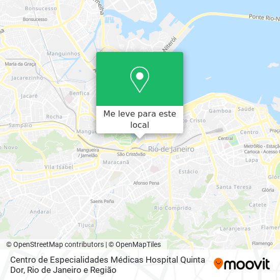 Centro de Especialidades Médicas Hospital Quinta Dor mapa