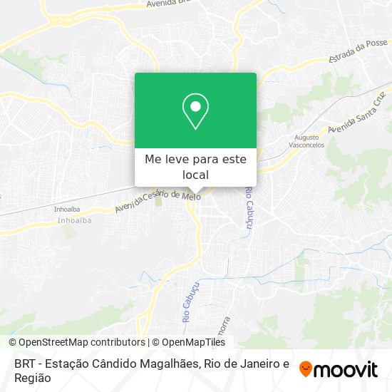 BRT - Estação Cândido Magalhães mapa