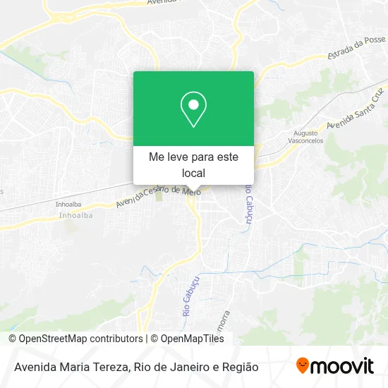 Avenida Maria Tereza mapa