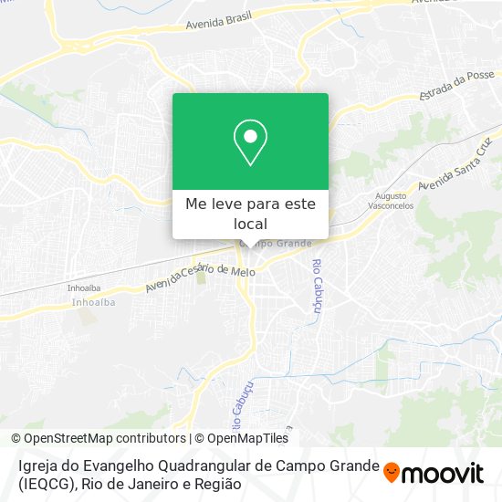 Igreja do Evangelho Quadrangular de Campo Grande (IEQCG) mapa