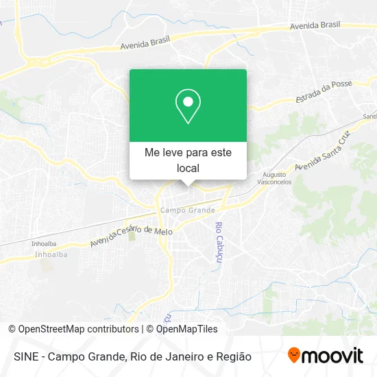 SINE - Campo Grande mapa