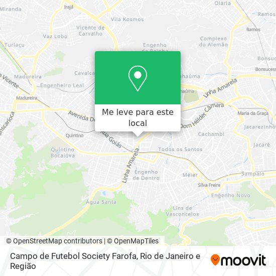Campo de Futebol Society Farofa mapa