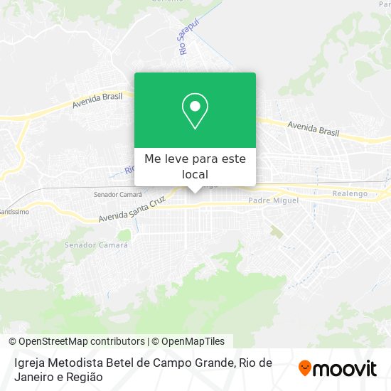 Igreja Metodista Betel de Campo Grande mapa