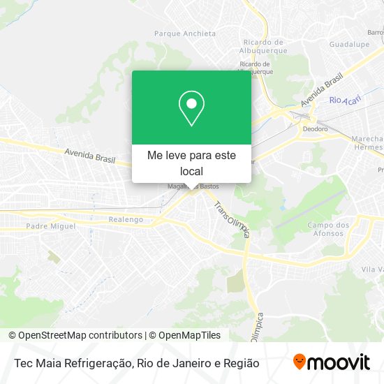 Tec Maia Refrigeração mapa