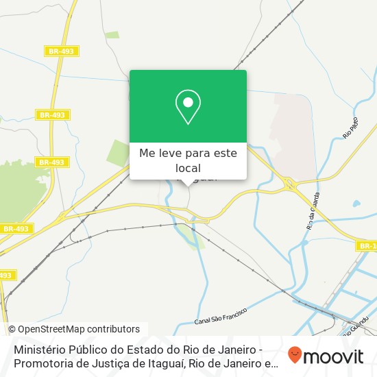 Ministério Público do Estado do Rio de Janeiro - Promotoria de Justiça de Itaguaí mapa