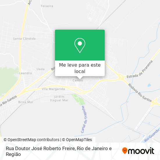 Rua Doutor José Roberto Freire mapa
