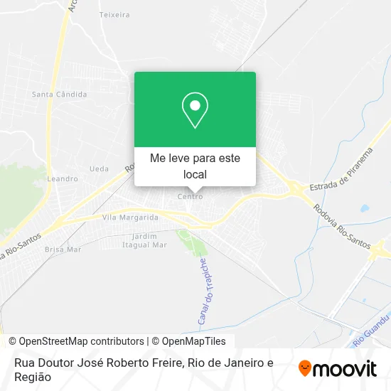 Rua Doutor José Roberto Freire mapa