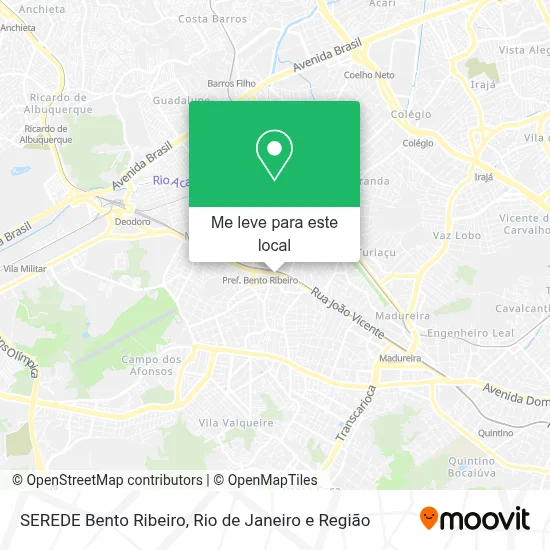 SEREDE Bento Ribeiro mapa