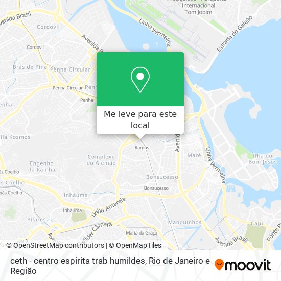 ceth - centro espirita trab humildes mapa
