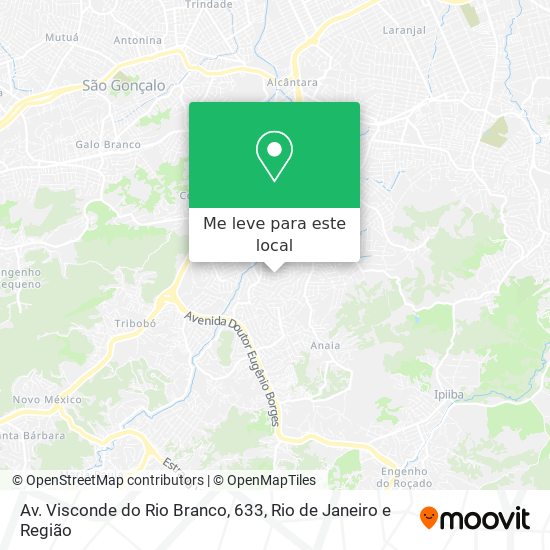 Av. Visconde do Rio Branco, 633 mapa