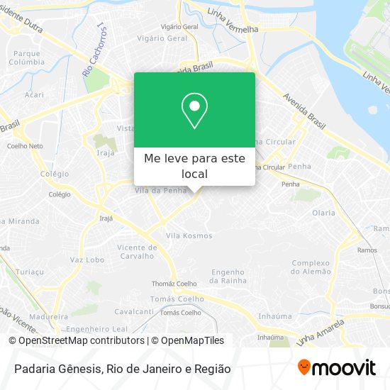 Padaria Gênesis mapa