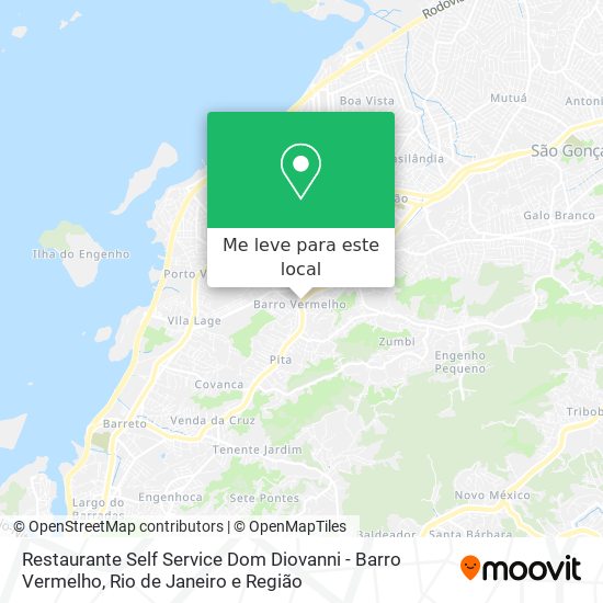 Restaurante Self Service Dom Diovanni - Barro Vermelho mapa